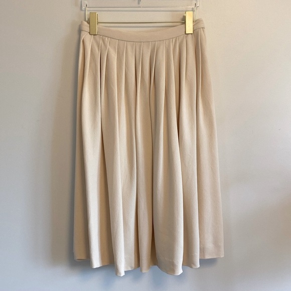 CHANEL Dresses & Skirts - CHANEL Pleated Knee Length Skirt